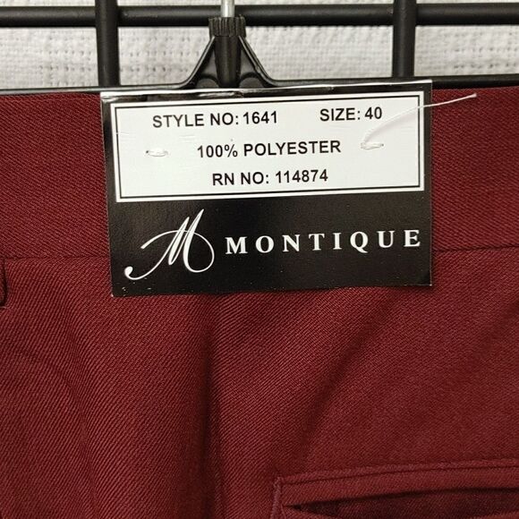 MONTIQUE INT. BURGUNDY 2 PIECE WALKING SUITS. - Picture 7 of 9